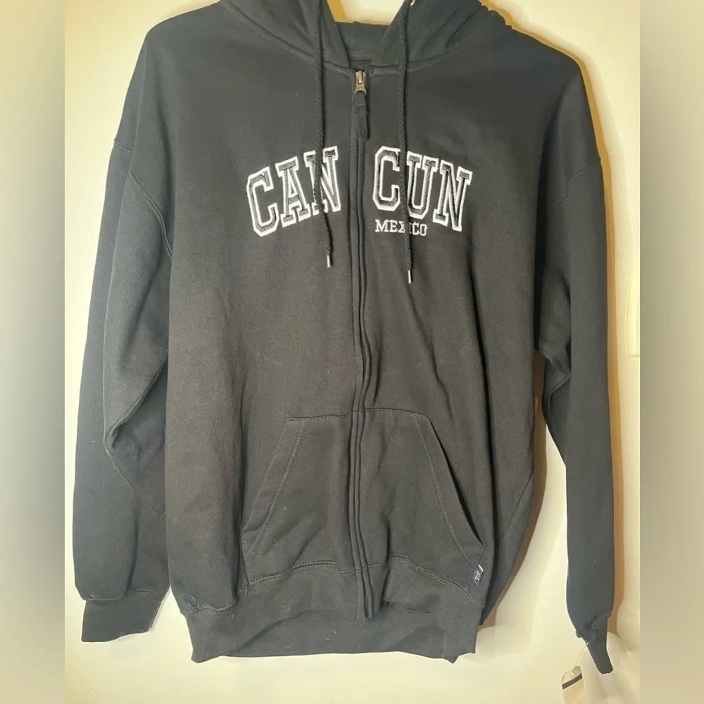 NWT Cancun Mexico zip up hoodie size large - Picture 2 of 4